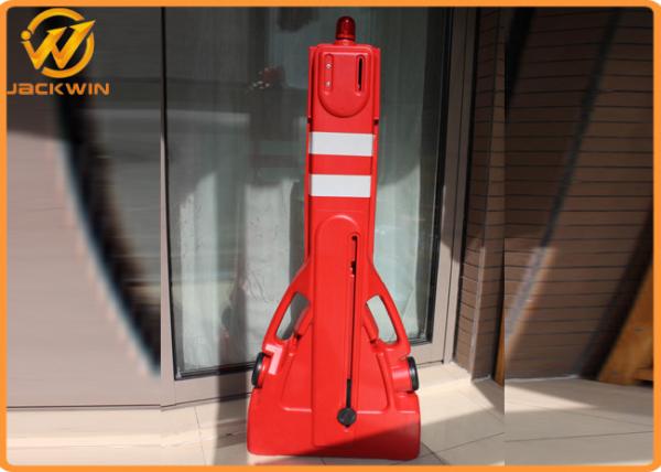 Roadside Temporary Muti Gate Expandable Plastic Traffic Barriers Crowd Control Max Length 2200mm