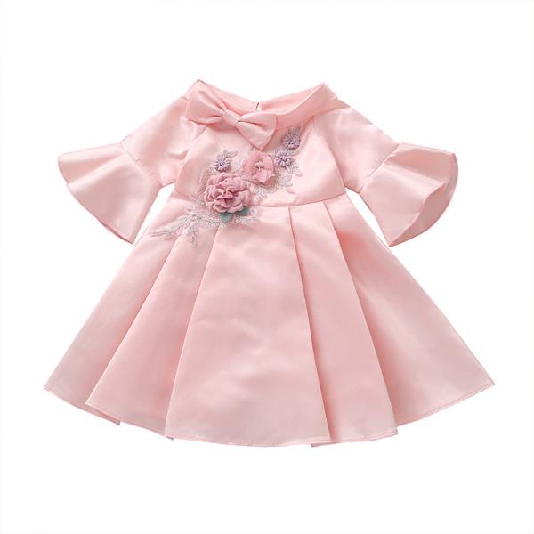 Princess Summer Children'S Clothing Flower Bow Children'S Dress