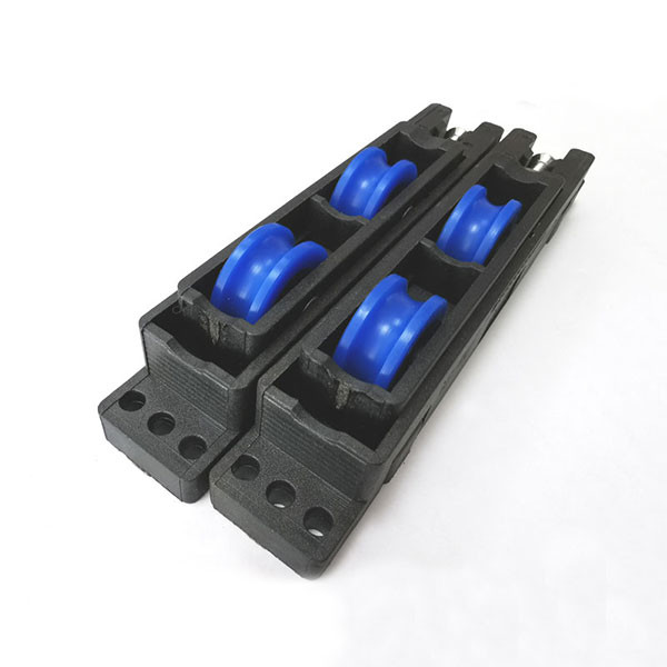 Регулируемый ODM пластикового материала роликов раздвижной двери нейлона с подшипником стали углерода