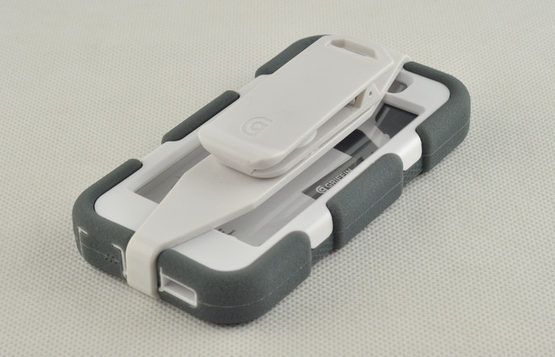 Silicone Griffen Survivor Cell Phone Cases Grey / White For Iphone 5