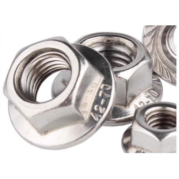 M8 M10 M20 Hex Hexagon Flange Nut Carbon Steel Zinc Plated Zn Serrated  DIN6923
