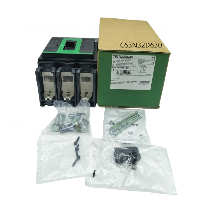 Molded Case Circuit Breaker Schneider Electric C63N32D630 3 Pole 630A 50kA Electronic Trip Device