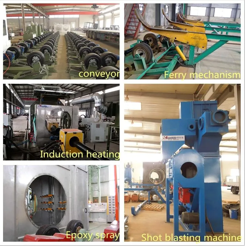 Pre-Insulated Pipe  AntiCorrosion Process Liquid Epoxy Spraying Coating And 3lpe Coating Process /Pipe Making line