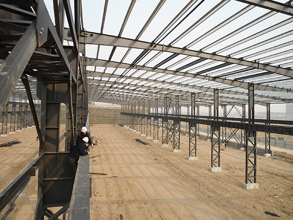 Commercial Heavy Structural Steel Fabrication Q235 Q355B Steel Frame Warehouse Building
