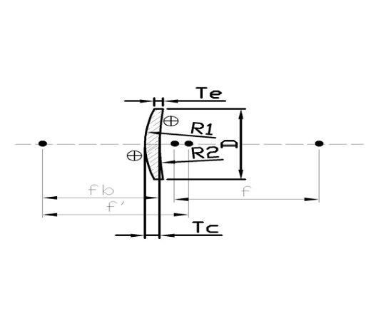 0.005mm Double Convex Lens