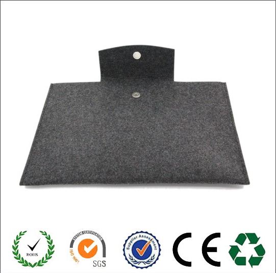 Promotional 2016 year popular style high quality felt laptop bag