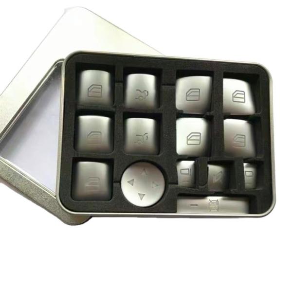 Car Door Window Glass Lift Switch Button Cover Decor For Mercedes Benz W204 GLK 300