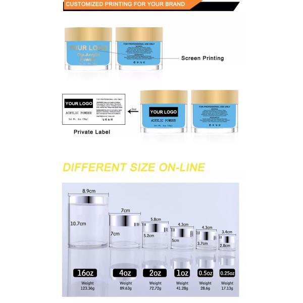 High-quality Manufacturer Customized Durability Colorful 3 In 1 Acrylic Powder For Wholesale acrylic nail wholesale