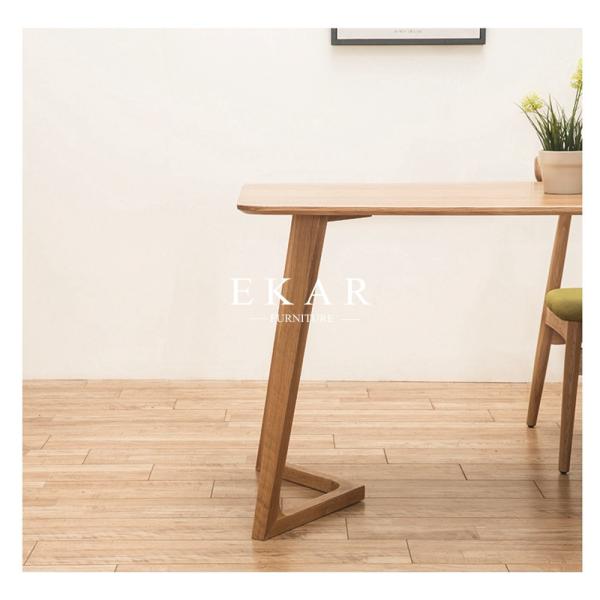 Latest Designs Solid Wood Furniture White Oak Dining Table