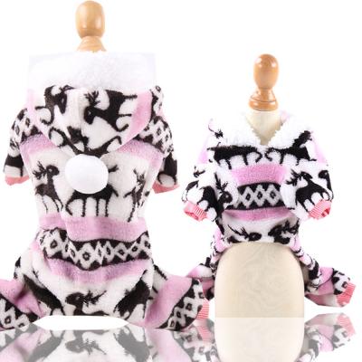 Coral Velvet Fleece Pets Wearing veste a roupa do cão do inverno do Hoodie 30cm do cachorrinho