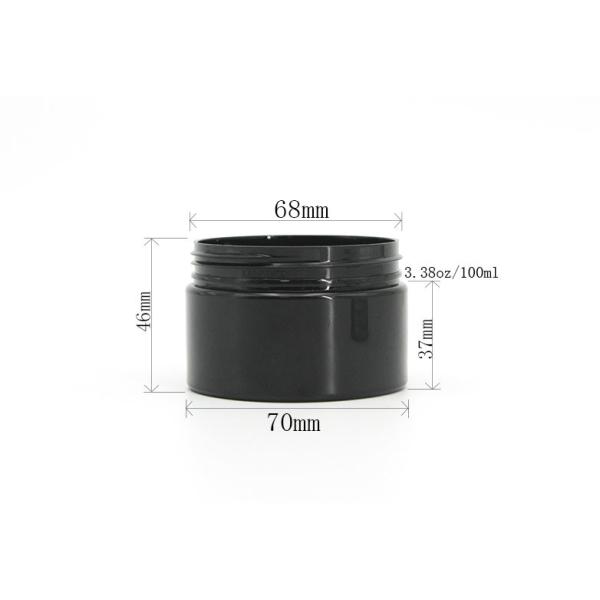 Aluminum Cap Empty 3.38oz 100ml Plastic Cosmetic Jars