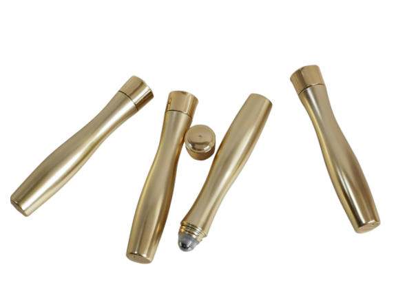 20 мл золотистая пластиковая масляная бутылка PETG для крема для глаз, эфирного масла, ролика, бутылка с шариком