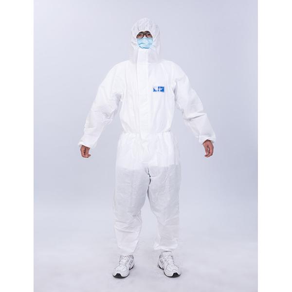 XXL Medical Protective Coverall Disposable Chemical White 185cm GB19082