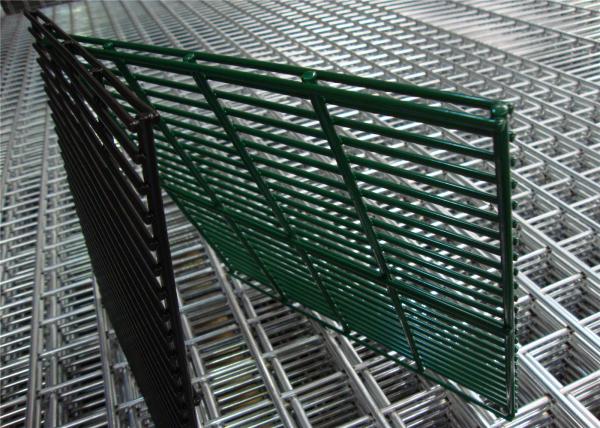 (manufacturer) Powder Coated Twin Wire Welded Mesh /Double Wire Mesh Fence Panels