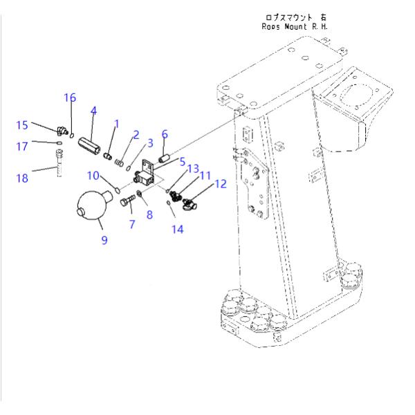 20Y-60-11431 20Y6011431 20Y6011430 Pièces détachées pour excavatrice à accumulateur pour KOMATSU D375A