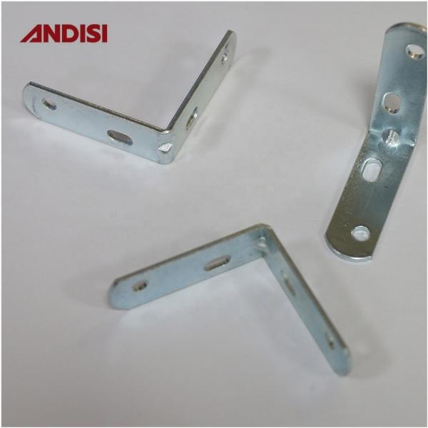 Iron Right Angle Brackets for Wood Furniture Joint Metal Corner Bracket 2mm Thickness