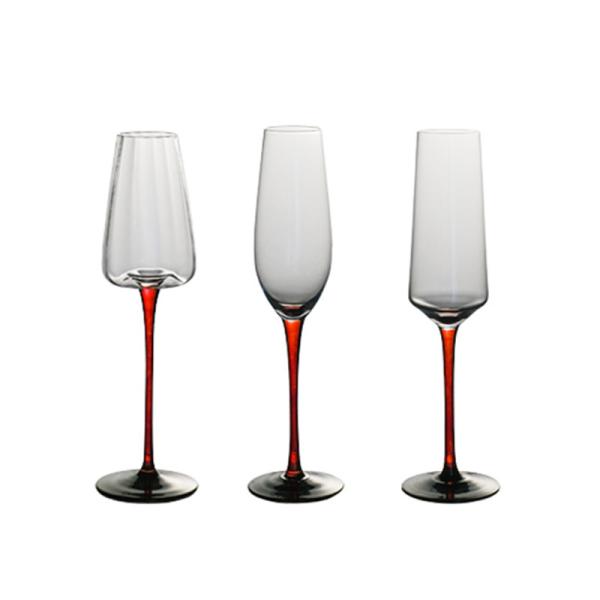 Hospitality Bulk Orders Custom Logo 6-10oz Crystal Flutes Lead-Free Chip-Resistant Glassware