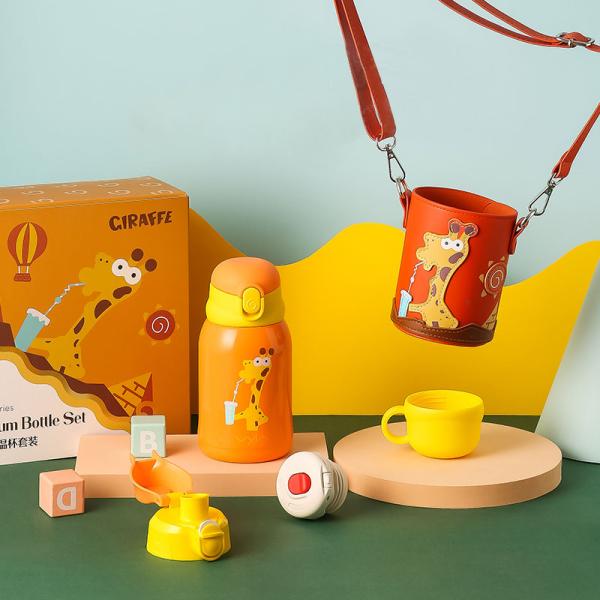 480ml Custom Children Kids Vacuum Bottles Cartoon For Travel