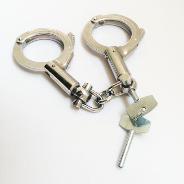 Class Style Stainless Steel Handcuffs Anti Shear Cop Handcuffs
