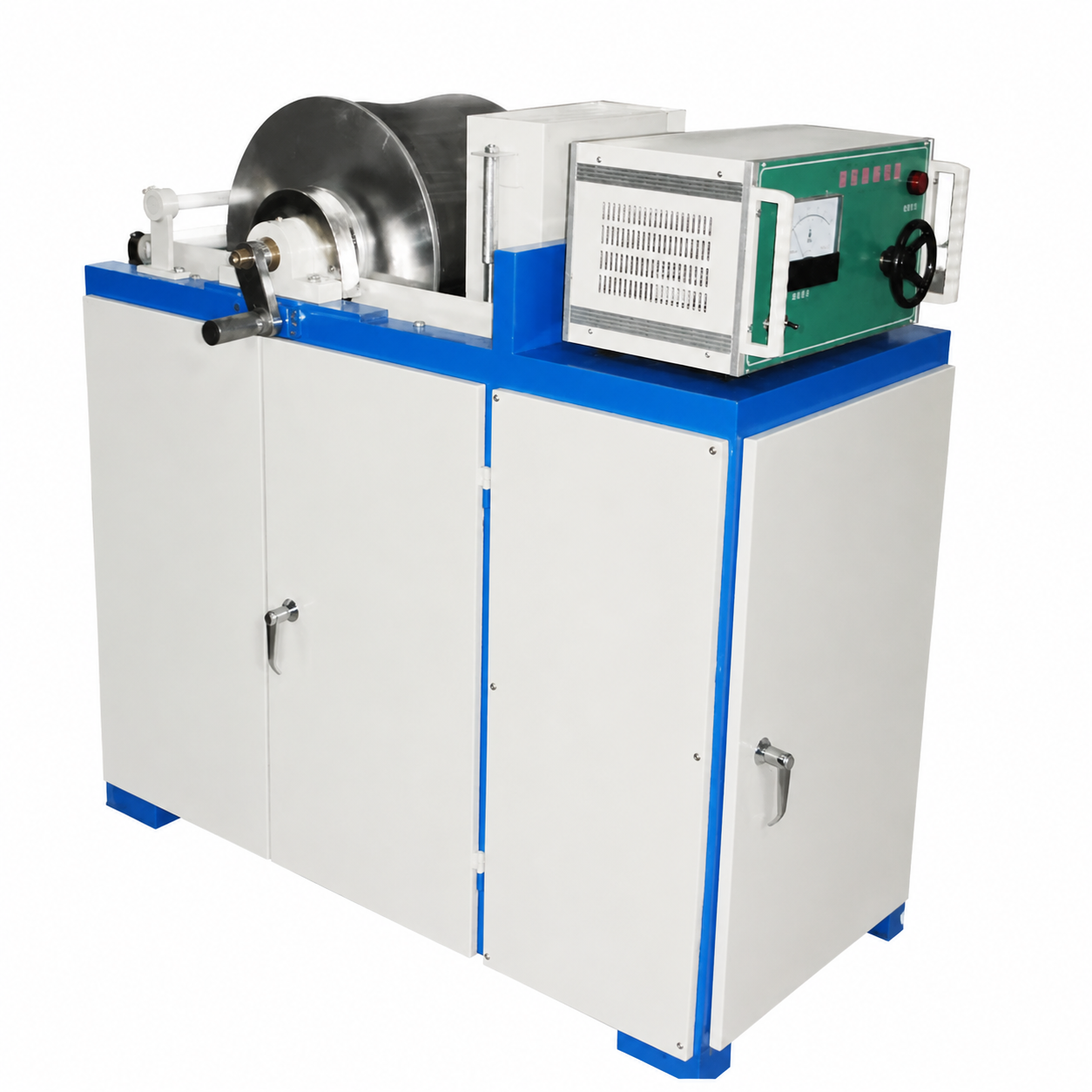 XCRS Laboratory Wet Drum Magnetic Separator with 1250 Gauss Adjustable Magnetic Field for 20-50 kg/h Mineral Ore Testing
