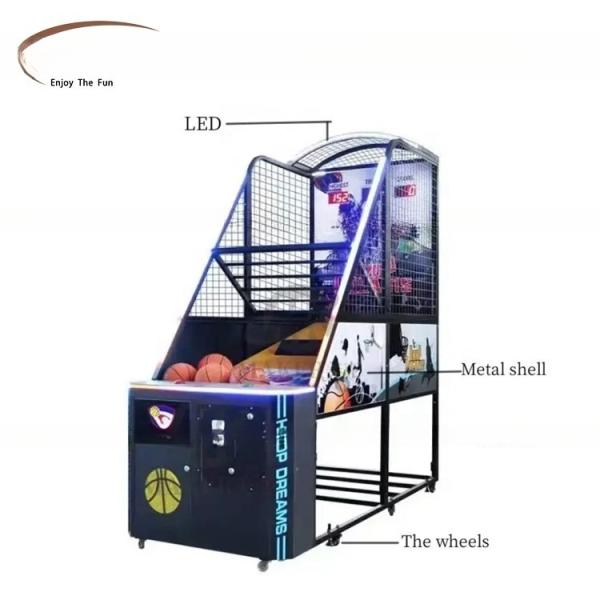 Shopping Mall Full Size Basketball Arcade Machine CE Certificate