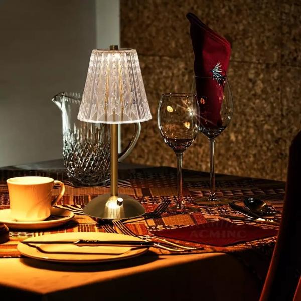 CE Bedside Night Light 3 Color Metal Crystal Bedside Lamps For Bedroom