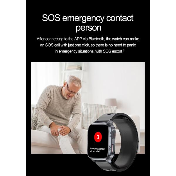 S18 Bombilla de aire Presión arterial Salud Reloj inteligente con monitor de oxígeno en sangre Ácido úrico