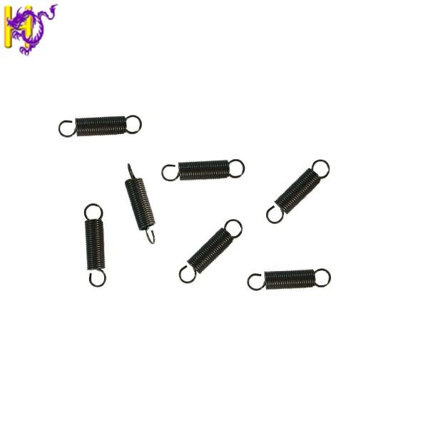 Black Zinc Plating Piano Wire Springs 0.05-20.0mm Double Hook Extension