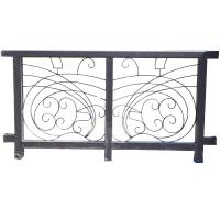 Industrial Forged Wrought Iron Banister Rails Rod Custom For Stair