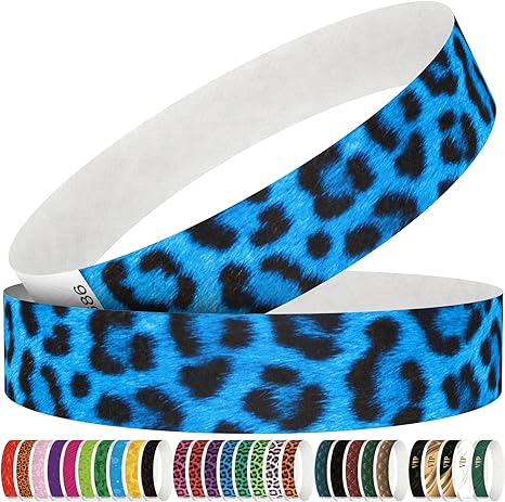 Red Tyvek Paper Event Wristbands with Customized Printing Waterproof Paper Bracelets