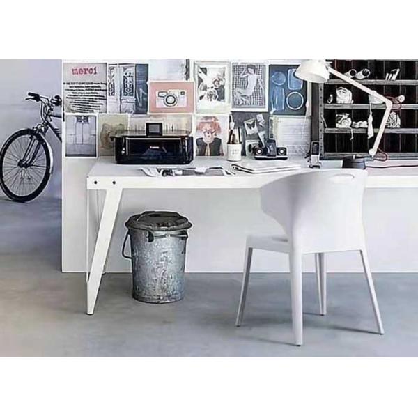 Non Slip No Foldable Indoor Plastic Chairs 45cm In Living Room