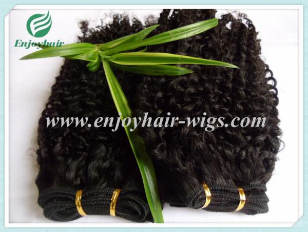 Peruvian 5A virgin remy hair weave ,natural color(can be dye) curly hair 10''-26''length