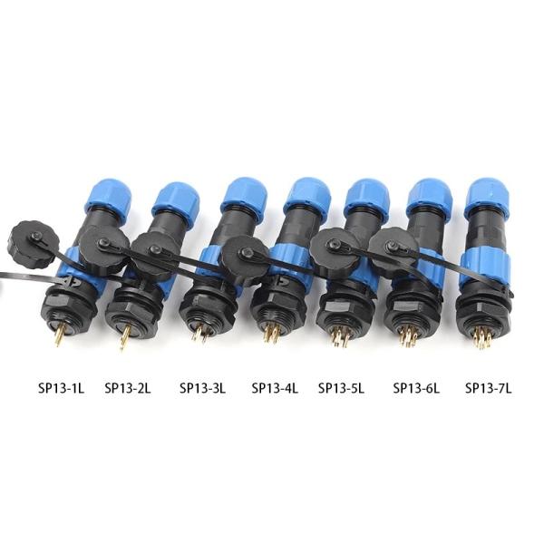 SP13 IP68 Industrial Electrical Connector Waterproof thermoplastic PPS Insulator