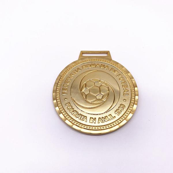 60mm Size Custom Logo Medals , Zinc Alloy Plating Antique Gold Medal