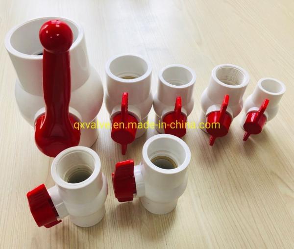 Irrigation UPVC Single Union Fixed Ball Valve Pn10 Pn16 Channel Straight Through Type