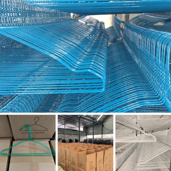 Disposable Blue / White Dry Cleaner Hanger For Cold Weather Cloth Items