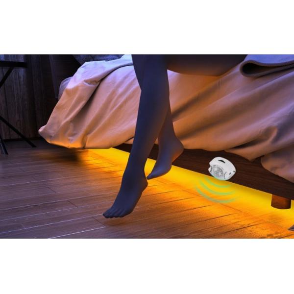 ABS Material 60LED Light Source Motion Sensor Switch for Bed Stairs Cabinet Night Light