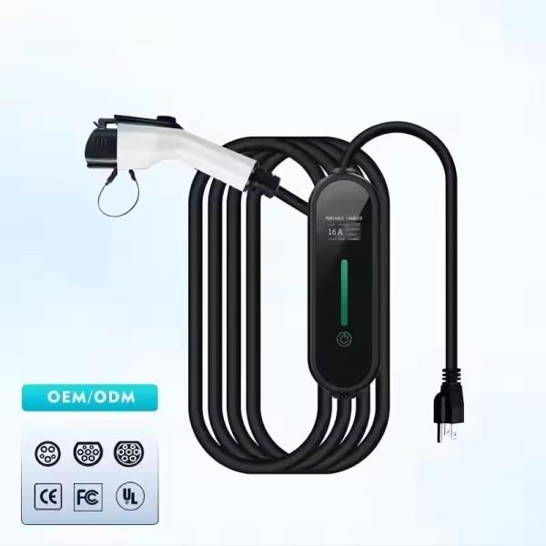 Home Mobile Type 2 Electric Car Home Charger 32A 7Kw With 5m Cable  Optional