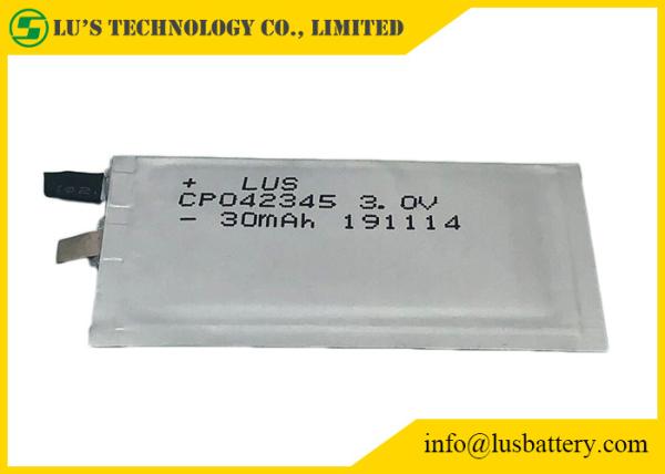 プリズムCP042345 3.0V 30mAh Limno2薄い電池