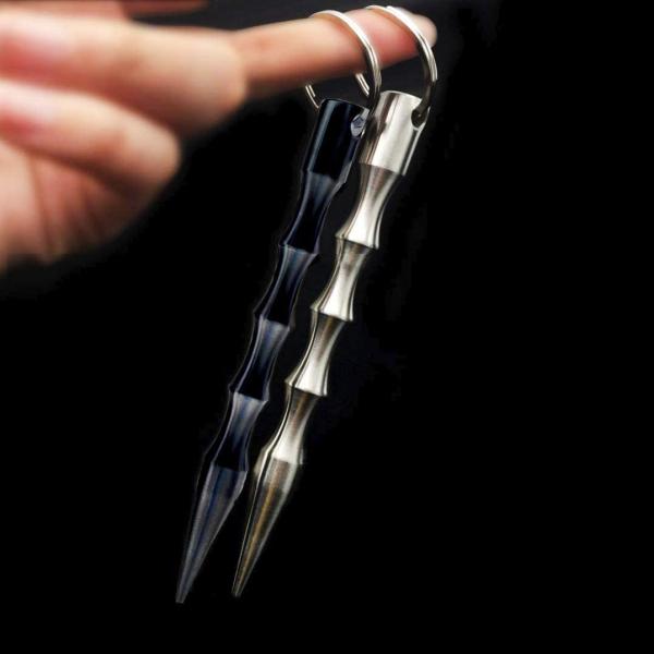 Aluminum Self Defence Key Chain Anti Wolf Ladies'S Aviation Rings 5.5inch
