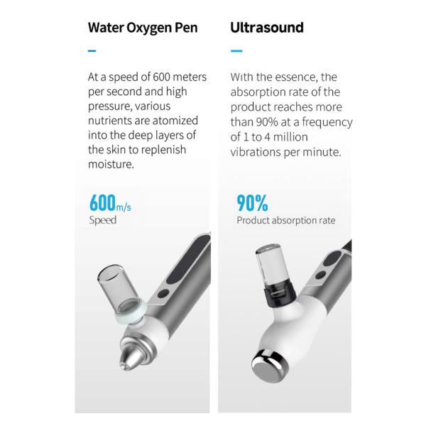 AzulMarino 8W máquina de enfriamiento de la piel de pie 10.1 pulgadas pantalla táctil a color tratamiento facial dirigido