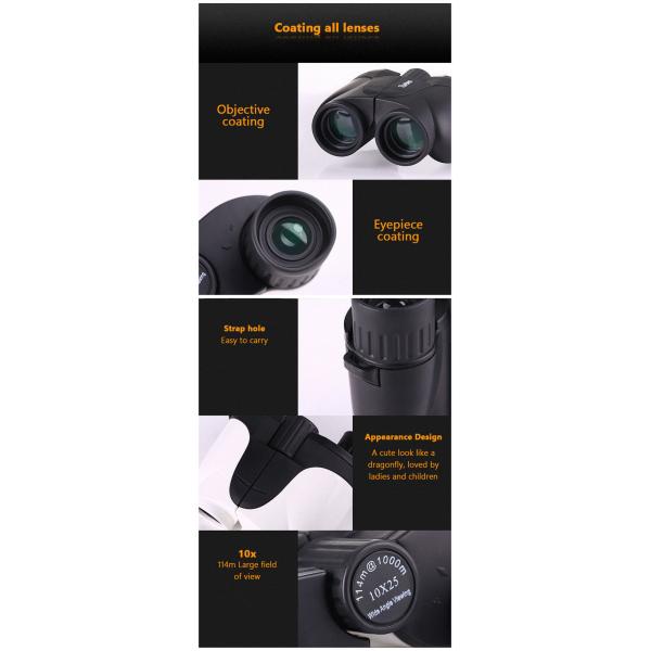 Russian Weak Light Night Vision Binoculars For Kids 10x25