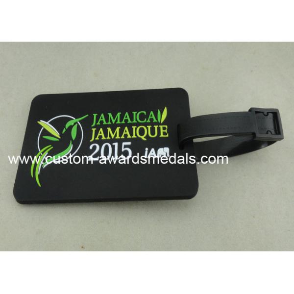 Personalized Soft PVC Luggage Tag , 2D Eco Friendly Rubber Personalized Luggage Tags