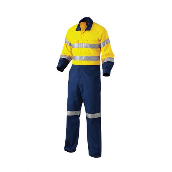 100% Cotton Reflective Insulated Coveralls Mechanic Uniform Work Men Coverall