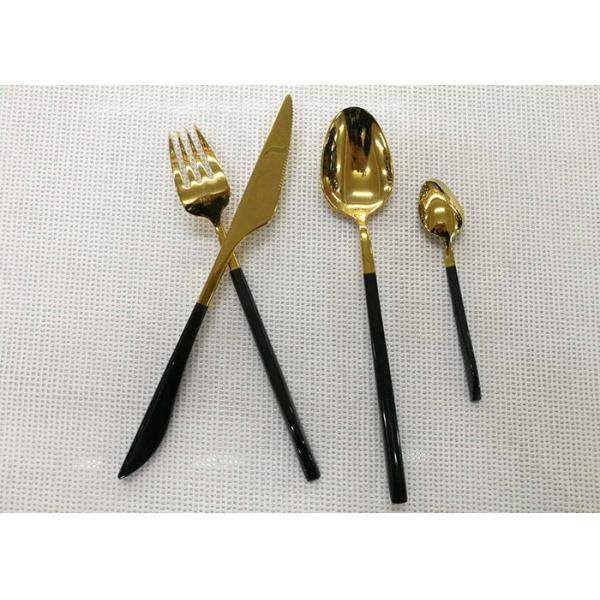 Цвет - покрытые наборы Флатваре нержавеющей стали 4 частей черноты регулируют головы золота