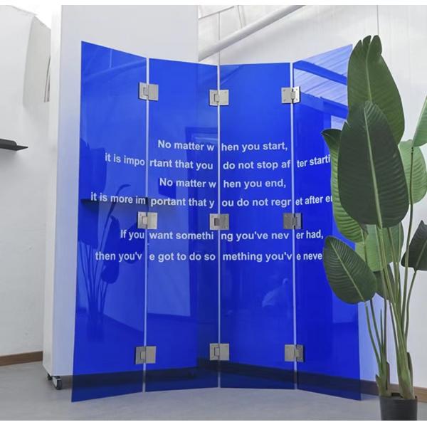 Фабрика бренда DUKE оптом Синий цвет литой акриловый лист PMMA Перспекс Плексиглас для рекламы