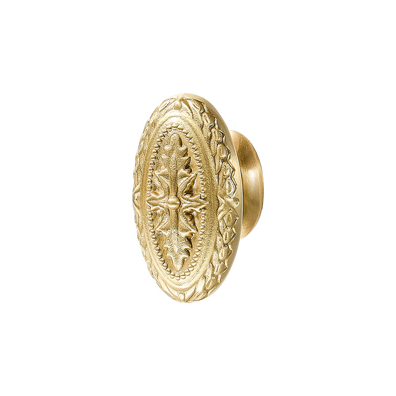 Nordic Style Single Hole Hardware Gold Solid Brass Modern Furniture Door Knob for Dresser Wardrobe Cabinet Easy Installation