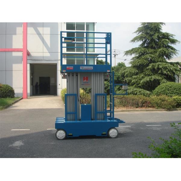 Self - Propelled Aluminum Work Platform 8m Platform Height Dual Mast