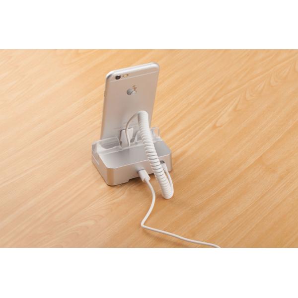 COMER anti-theft cable alarm Devices mobile phone security display stands with alarm sensor cable