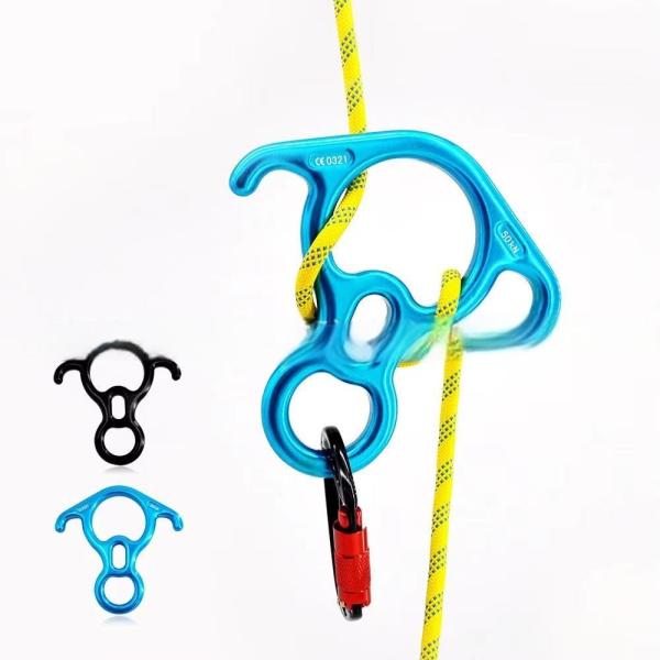 Outdoor Hardware Climbing Descender Figure Eight Ring for Rapid Descent Protection